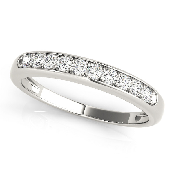 0.25 Ct Lab Grown Round Cut Soledad  Diamond Rings in 9K White Gold