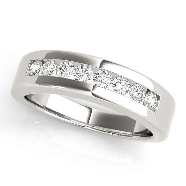 0.37 Ct Lab-Created Round Cut Ryland  Diamond Rings in 9K White Gold