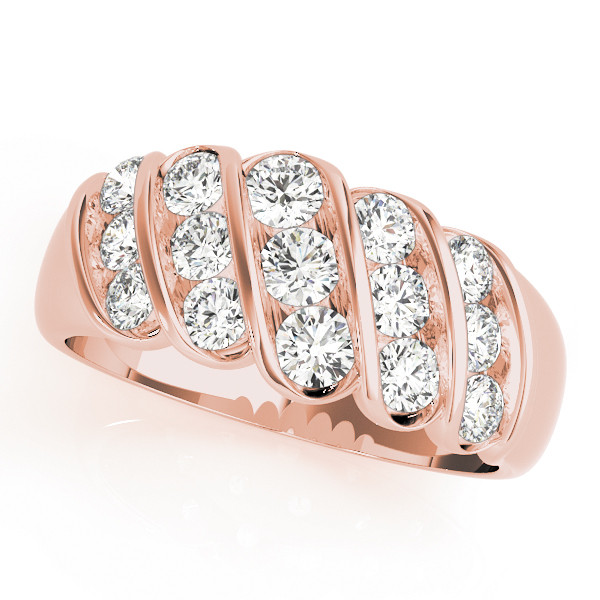 Natural Bar-Set Diamond Ring