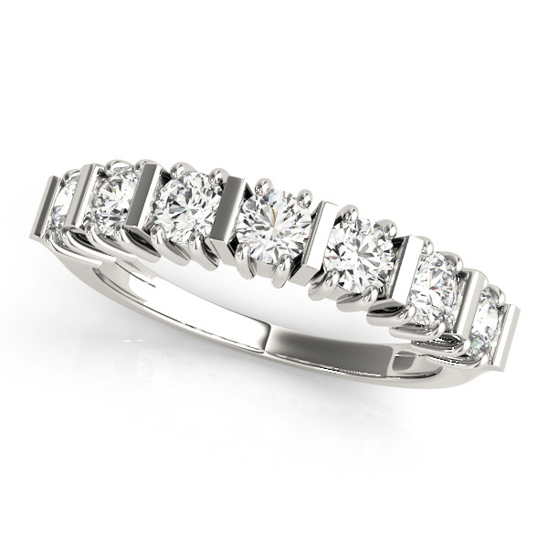 Natural Bar-Set Diamond Ring