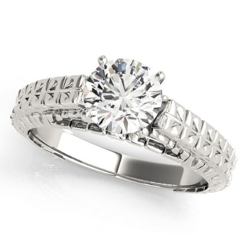 0.2 Ct Natural Round Cut Daphne  Solitaire Diamond Rings in Silver 925