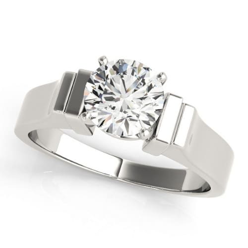Danna Natural Rose Gold 4 Prong Solitaire Diamond Ring
