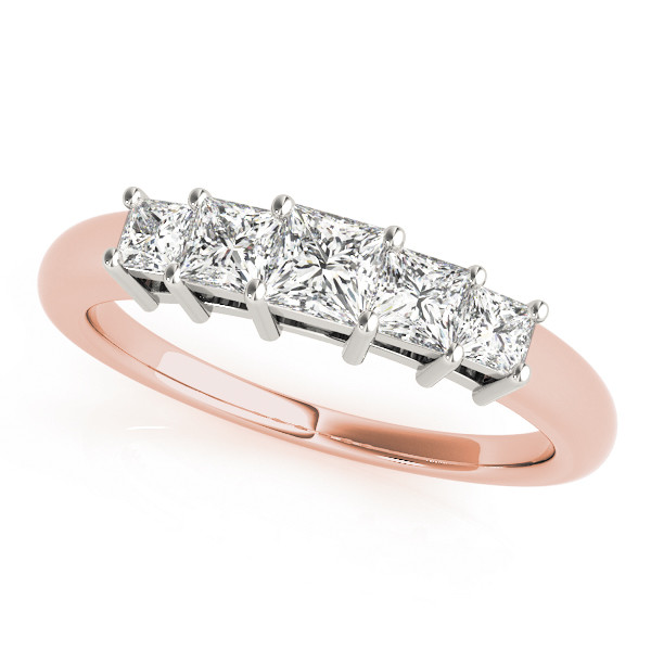 Ameli Lab Grown Rose Gold Prong-Set  Diamond Ring