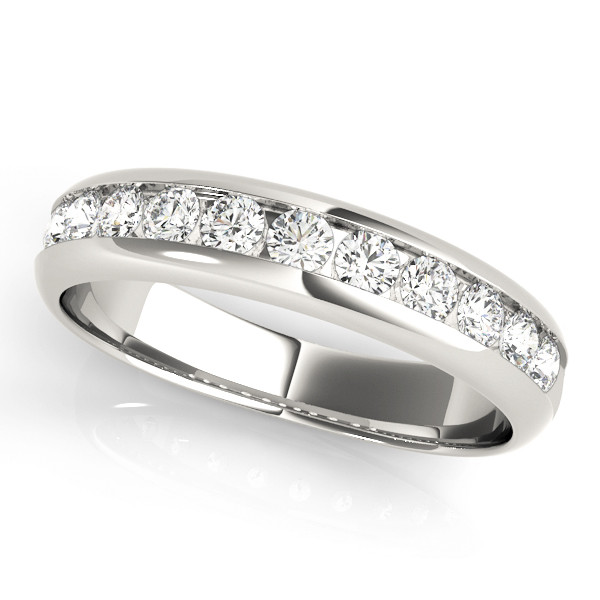 0.25 Ct Lab Grown Round Cut Genisis  Diamond Rings in 9K White Gold