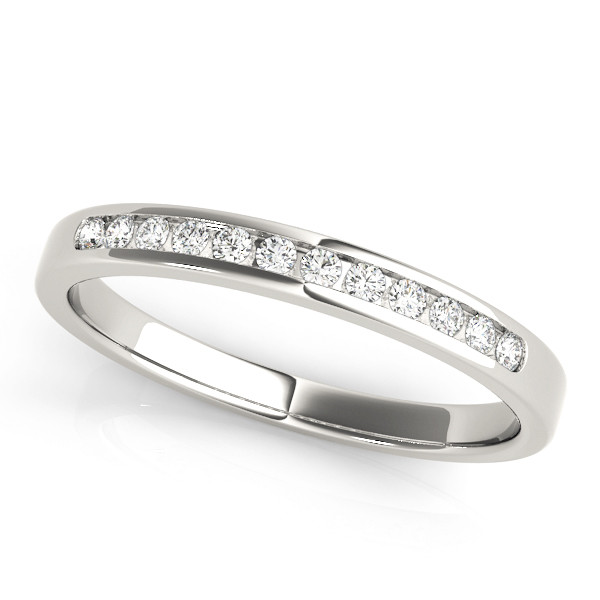 0.12 Ct Lab-Created Round Cut Keysha  Diamond Rings in 9K White Gold