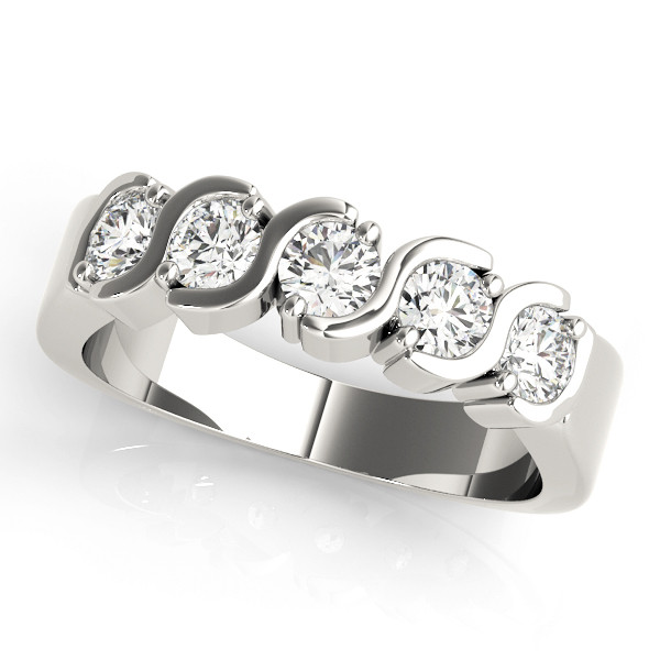 Natural Bar-Set Diamond Ring