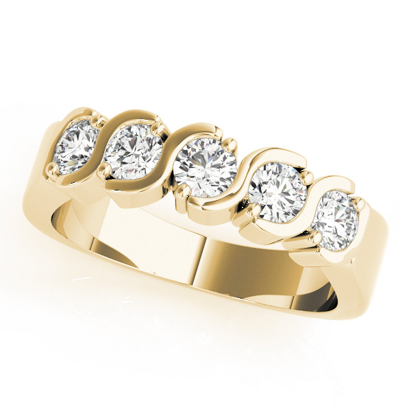 Natural Bar-Set Diamond Ring