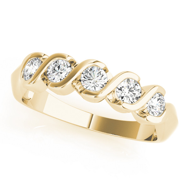Natural Bar-Set Diamond Ring