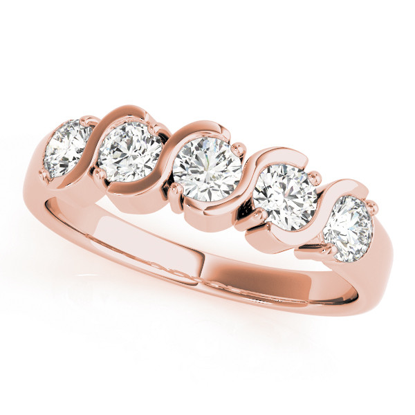 Natural Bar-Set Diamond Ring