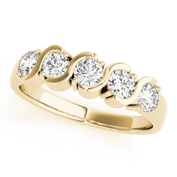 Natural Bar-Set Diamond Ring