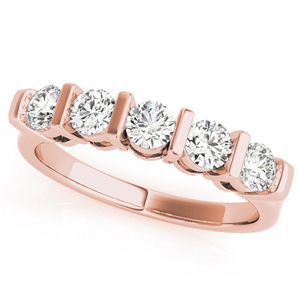 Natural Bar-Set Diamond Ring