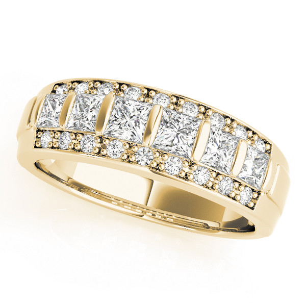 Aivy Natural Bar And Prong Set Diamond Ring