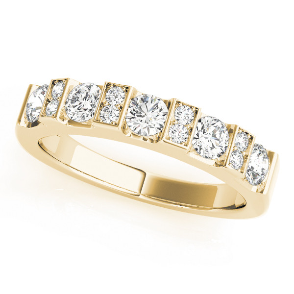 Natural Bar-Set Diamond Ring
