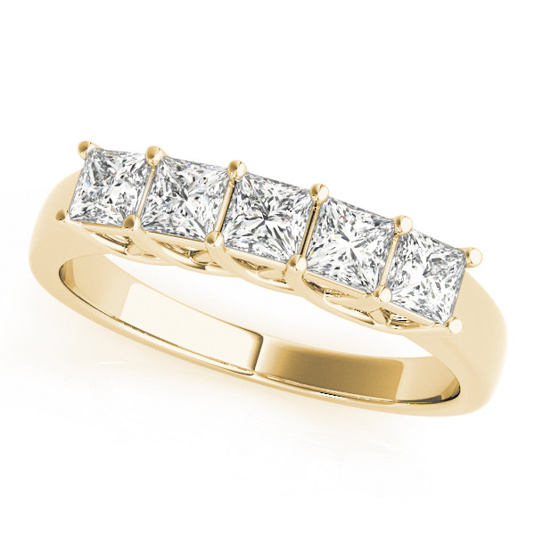 Semaj Lab Grown Yellow Gold Prong-Set  Diamond Ring