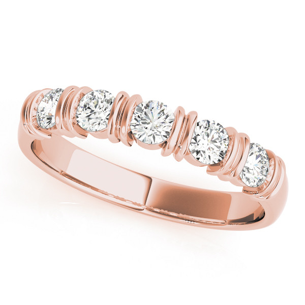 Natural Bar-Set Diamond Ring