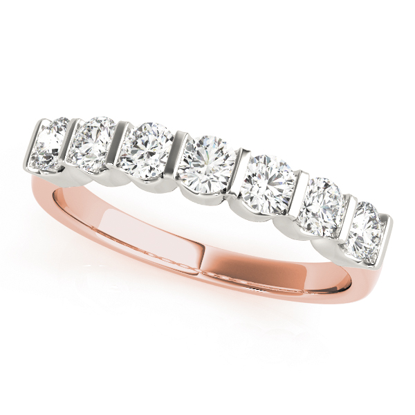 Nova Round cut Natural Bar-Set Diamond Ring
