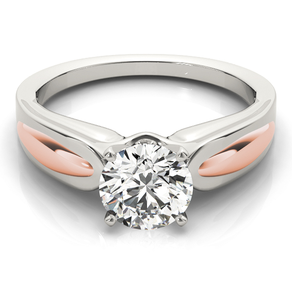 Della Natural Rose Gold 4 Prong Solitaire Diamond Ring