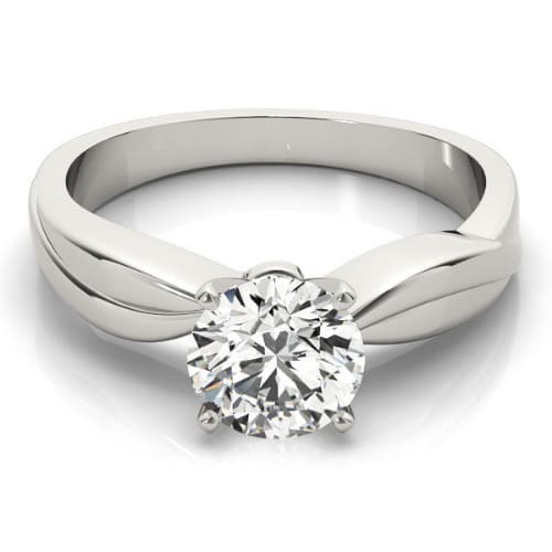 0.2 Ct Natural Round Cut Deborah  Solitaire Diamond Rings in Silver 925