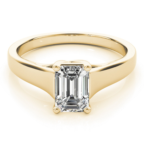 Leonie Lab Grown Diamond Yellow Gold Classic Solitaire Engagement Ring