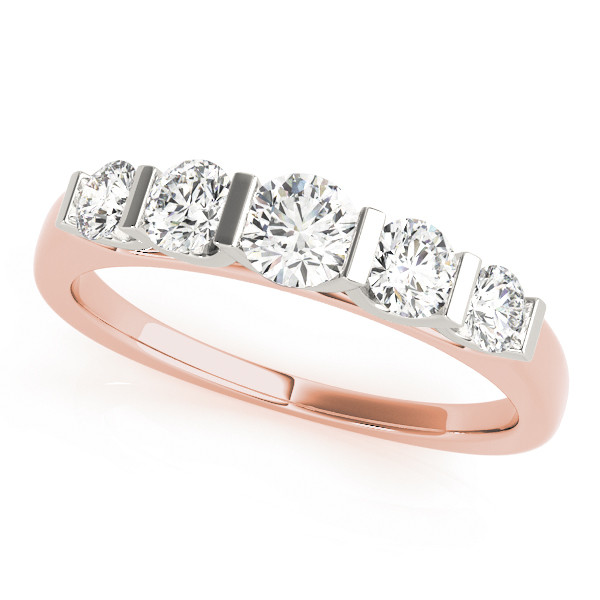 Natural Bar-Set Diamond Ring