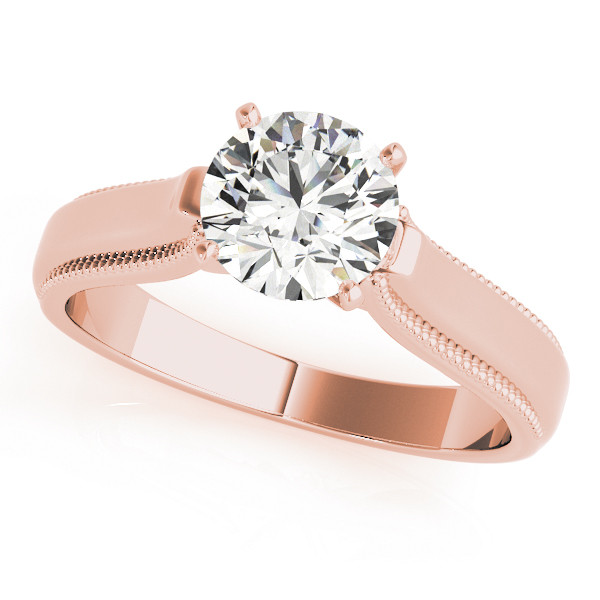 Dalilah Natural 4 Prong  Diamond Ring