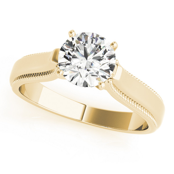 Dalilah Natural 4 Prong  Diamond Ring