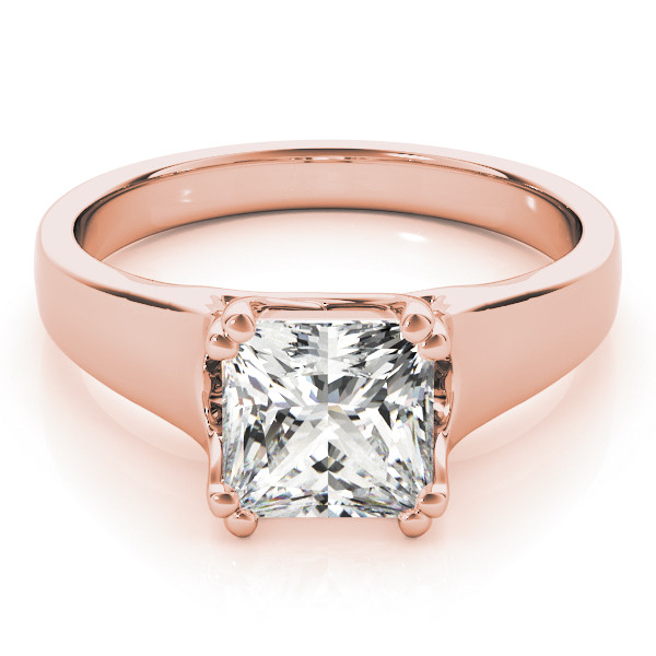 0.3 Ct Lab-Created Diamond Cushion Cut Jesslyn Classic Solitaire Engagement Rings in Silver 925