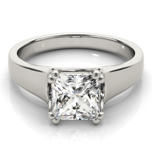0.3 Ct Lab-Created Diamond Cushion Cut Jesslyn Classic Solitaire Engagement Rings in Silver 925
