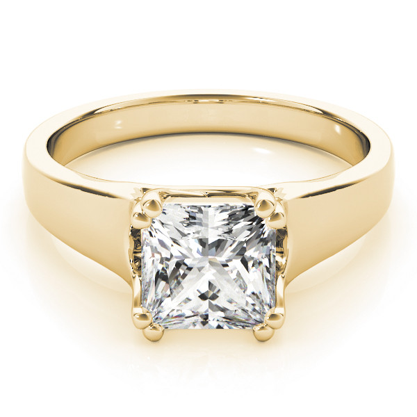 0.3 Ct Lab-Created Diamond Cushion Cut Jesslyn Classic Solitaire Engagement Rings in Silver 925