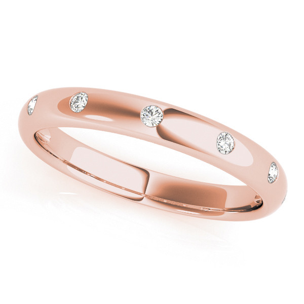 Natural Bezel-Set Diamond Ring