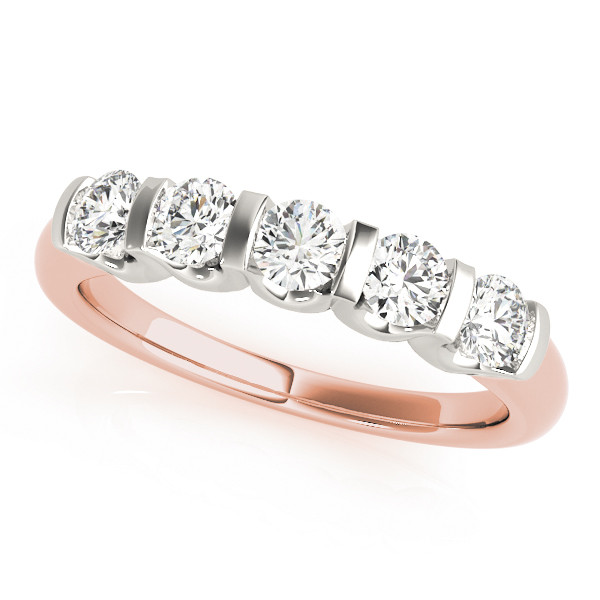 Natural Bar-Set Diamond Ring