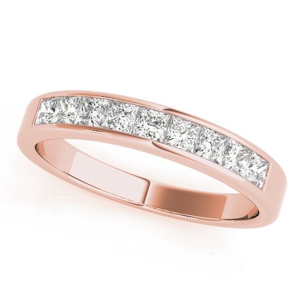 0.16 Ct Lab Grown Princess Cut Adelynne  Diamond Rings in 9K White Gold