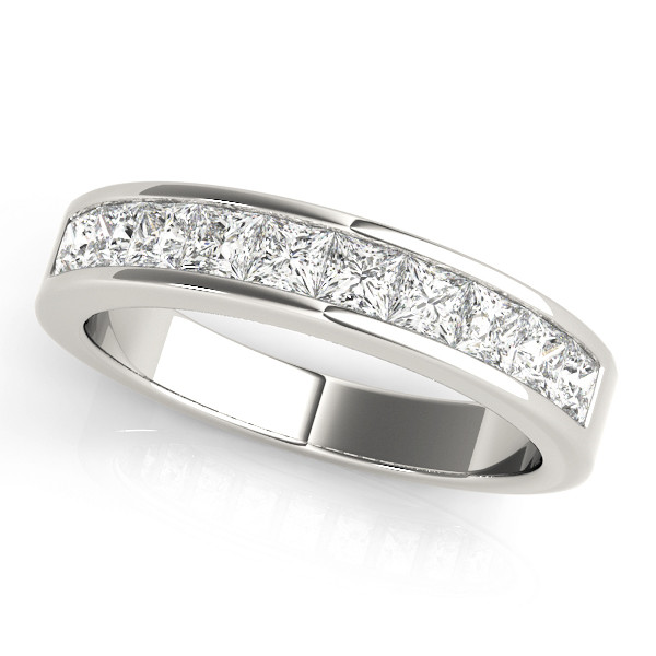 0.25 Ct Lab-Created Princess Cut Jabria  Diamond Rings in 9K White Gold