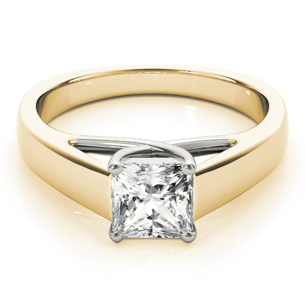 0.2 Ct Lab-Created Princess Cut Danitza  Solitaire Diamond Rings in Silver 925