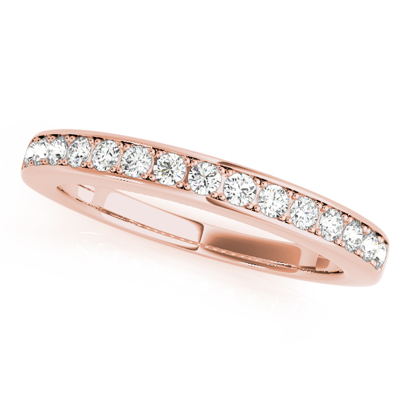 Agelrina Lab Grown Rose Gold Channel set  Diamond Ring