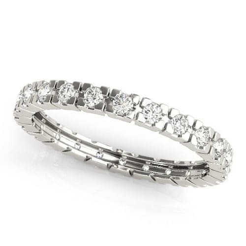 0.4 Ct Natural Round Cut Ellorie  Diamond Rings in 9K White Gold