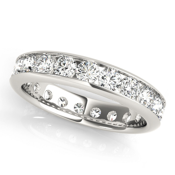 0.9 Ct Lab-Created Round Cut Billie  Diamond Rings in 9K White Gold
