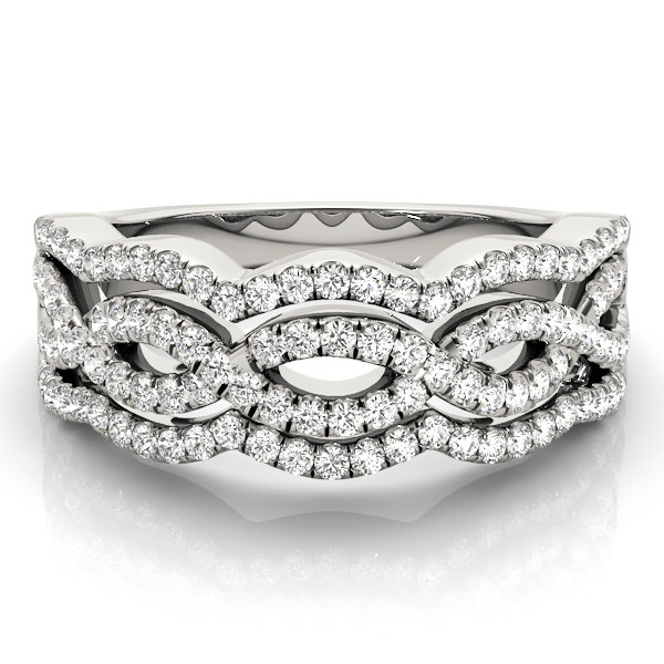 0.06 Ct Natural Round Cut  Cynewise Diamond for Women Wedding Rings in Silver 925