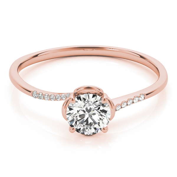 Dalfina Lab-Created 4 Prong Set Diamond Ring