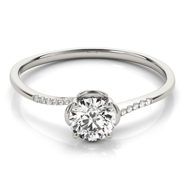 Dalfina Lab-Created 4 Prong Set Diamond Ring