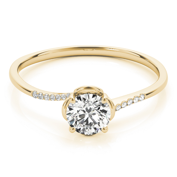 Dalfina Lab-Created 4 Prong Set Diamond Ring
