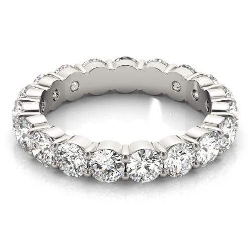 0.5 Ct Lab-Created Round Cut Ellee  Diamond Rings in 9K White Gold