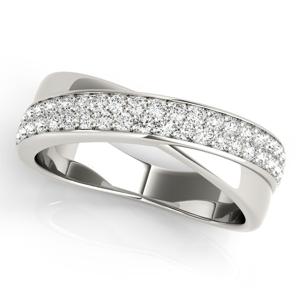 0.04 Ct Lab-Created Round Cut  Cynlee Diamond for Women Wedding Rings in Silver 925