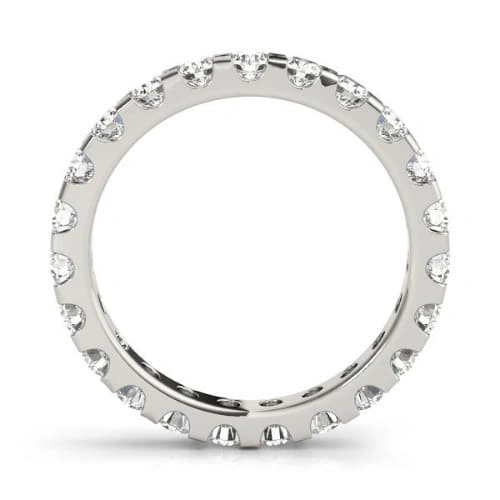Shared Prong Diamond Eternity Ring Side View