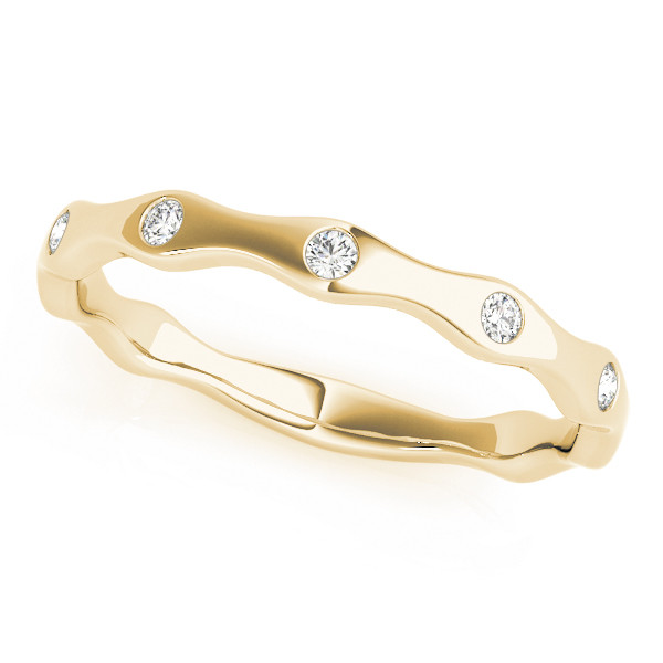 Natural Bezel-Set Diamond Ring