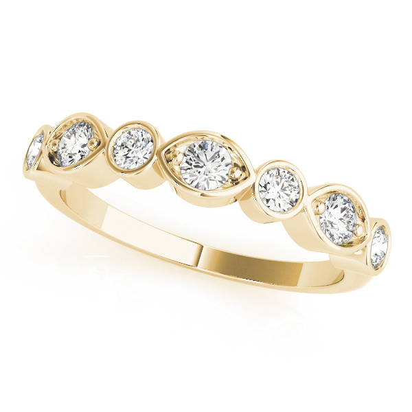 Natural Bezel-Set Diamond Ring