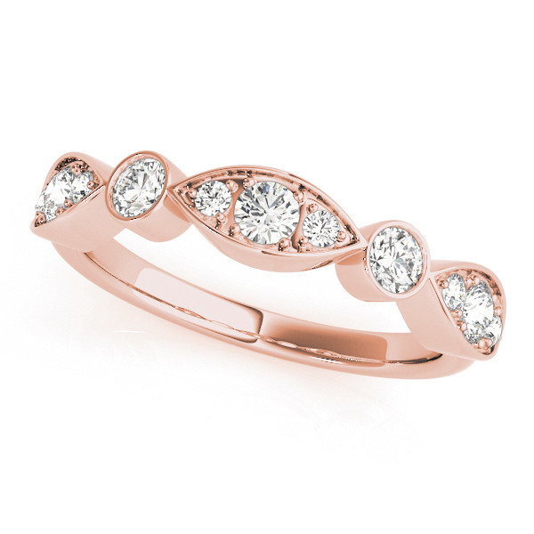 Natural Bezel-Set Diamond Ring