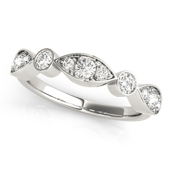 Natural Bezel-Set Diamond Ring