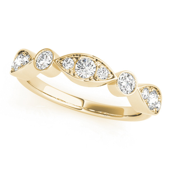 Natural Bezel-Set Diamond Ring
