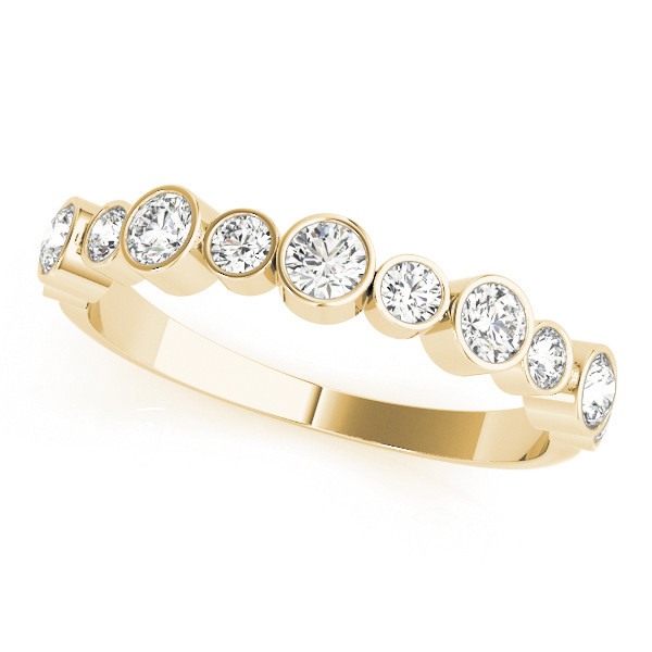 Natural Bezel-Set Diamond Ring